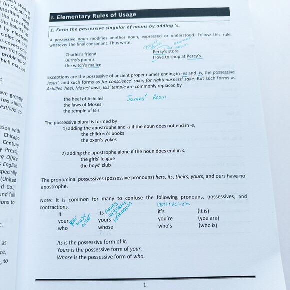 Elements of Style Text & Workbook William Strunk Jr. Set of 2 Writing Guides - Picture 8 of 9